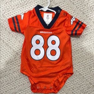 NFL Team Apparel Orange Broncos Baby Bodysuit